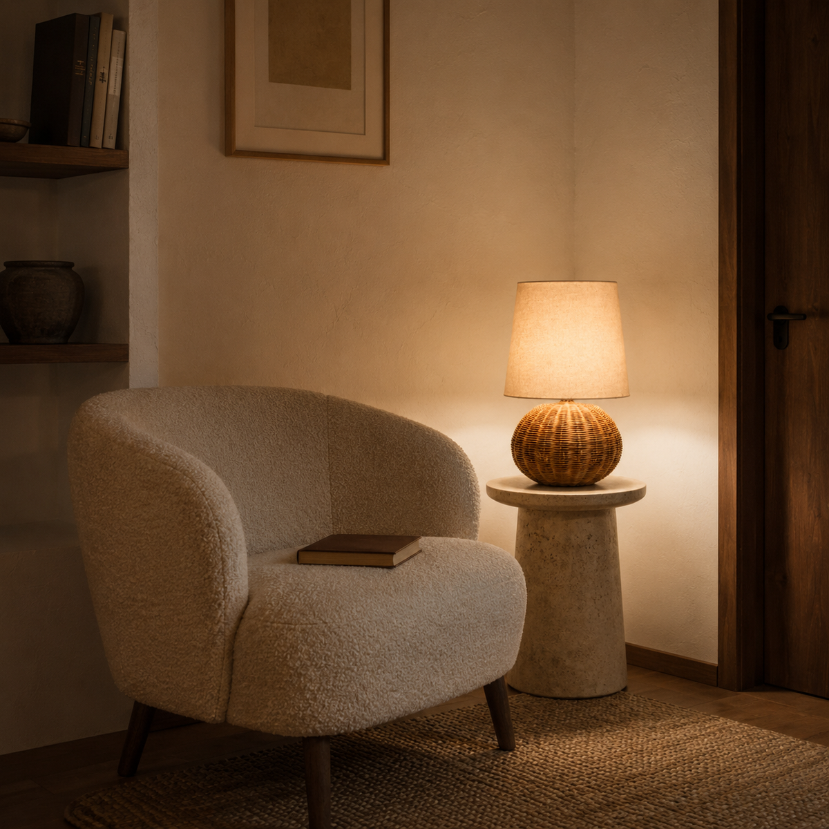 Wabi Rattan Woven Table Lamp