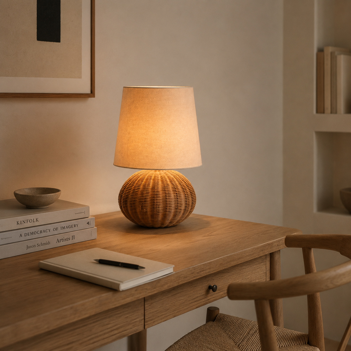 Wabi Rattan Woven Table Lamp