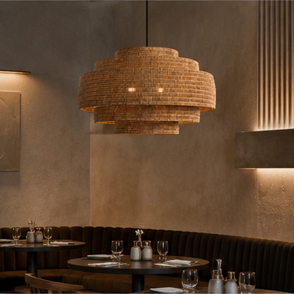 Kago Rattan Woven Pendant Light
