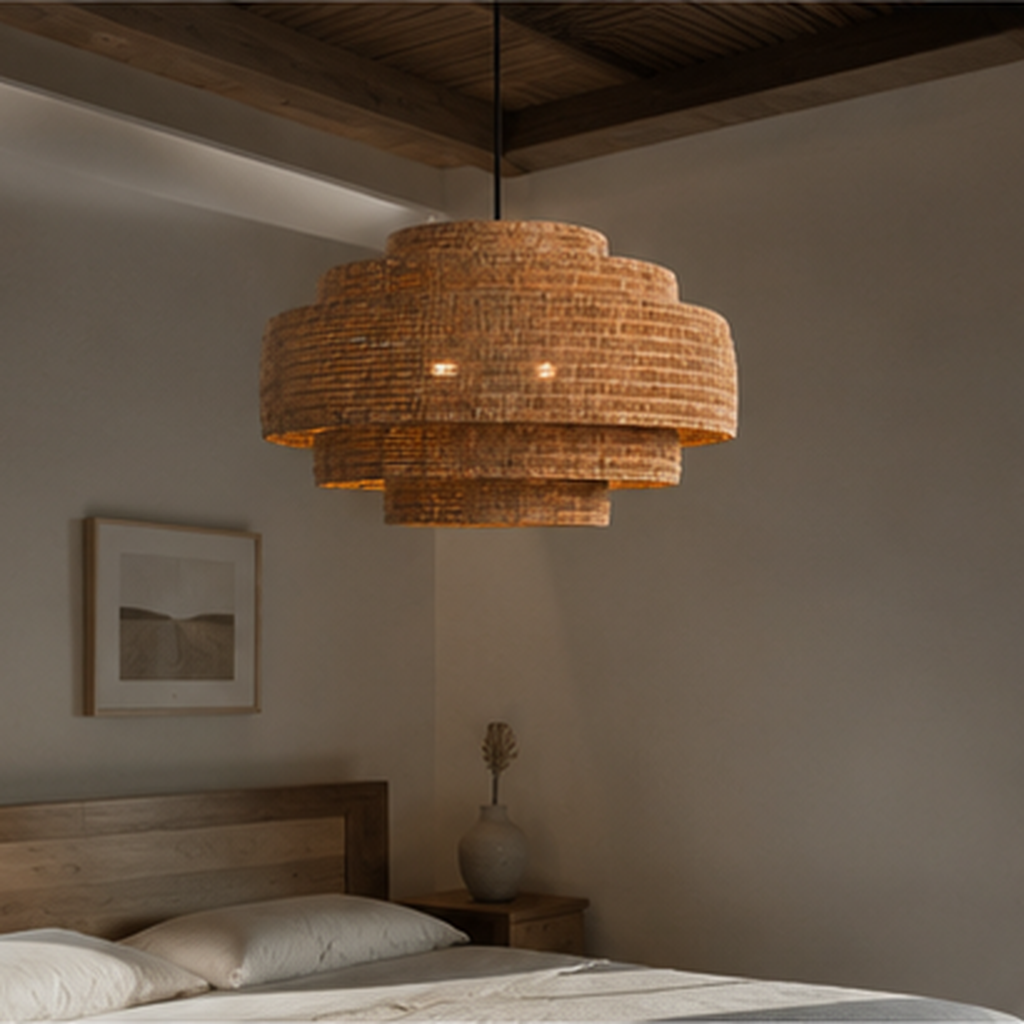 Kago Rattan Woven Pendant Light