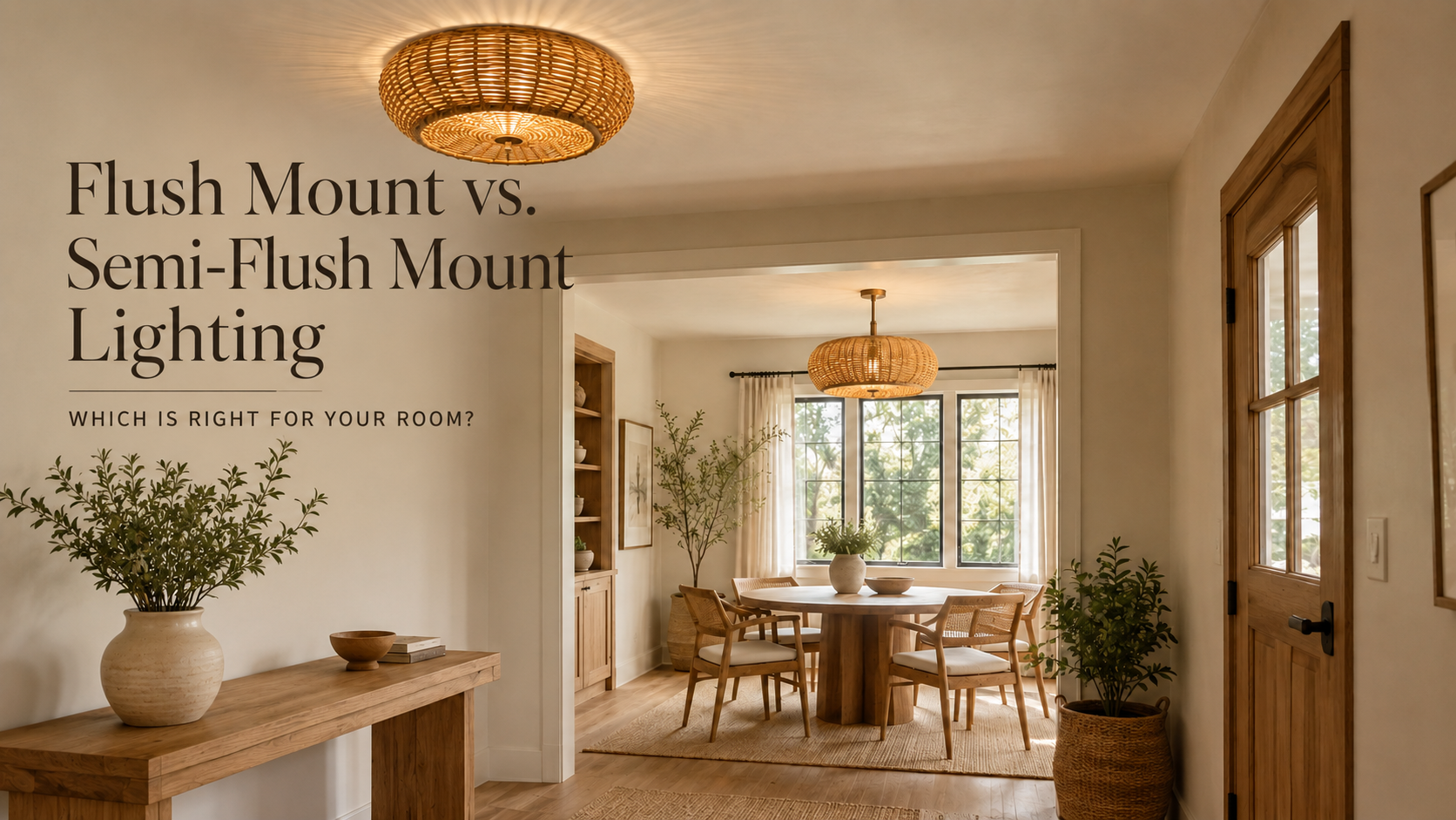 Flush Mount vs. Semi-Flush Mount Lighting: Which Is Right for Your Room?