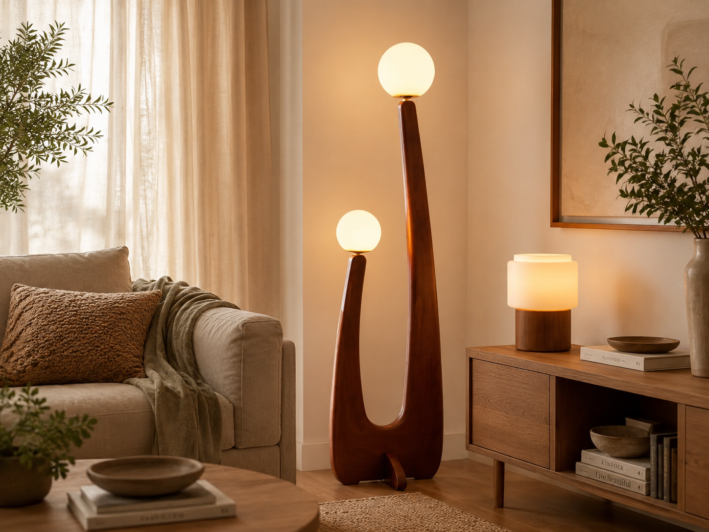 How to Choose Wooden Lighting for Your Home: Floor Lamps, Table Lamps, and More