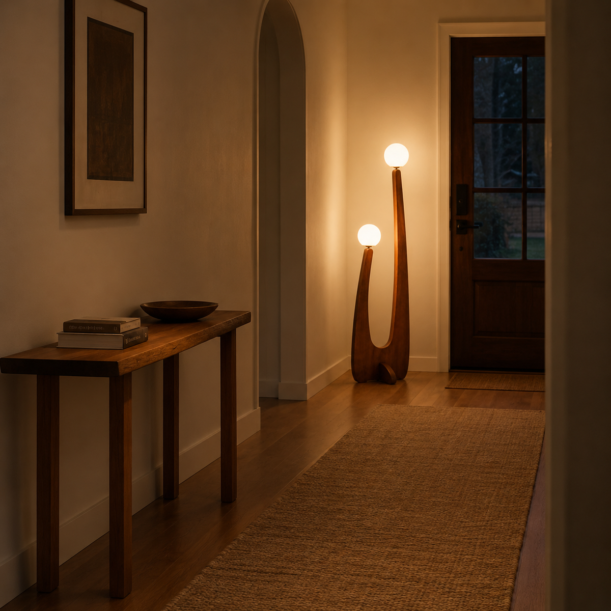 Form and silhouette detail of Cactus Floor Lamp