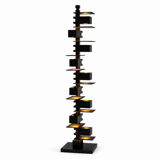 Tallis Stacked Tower Floor Lamp