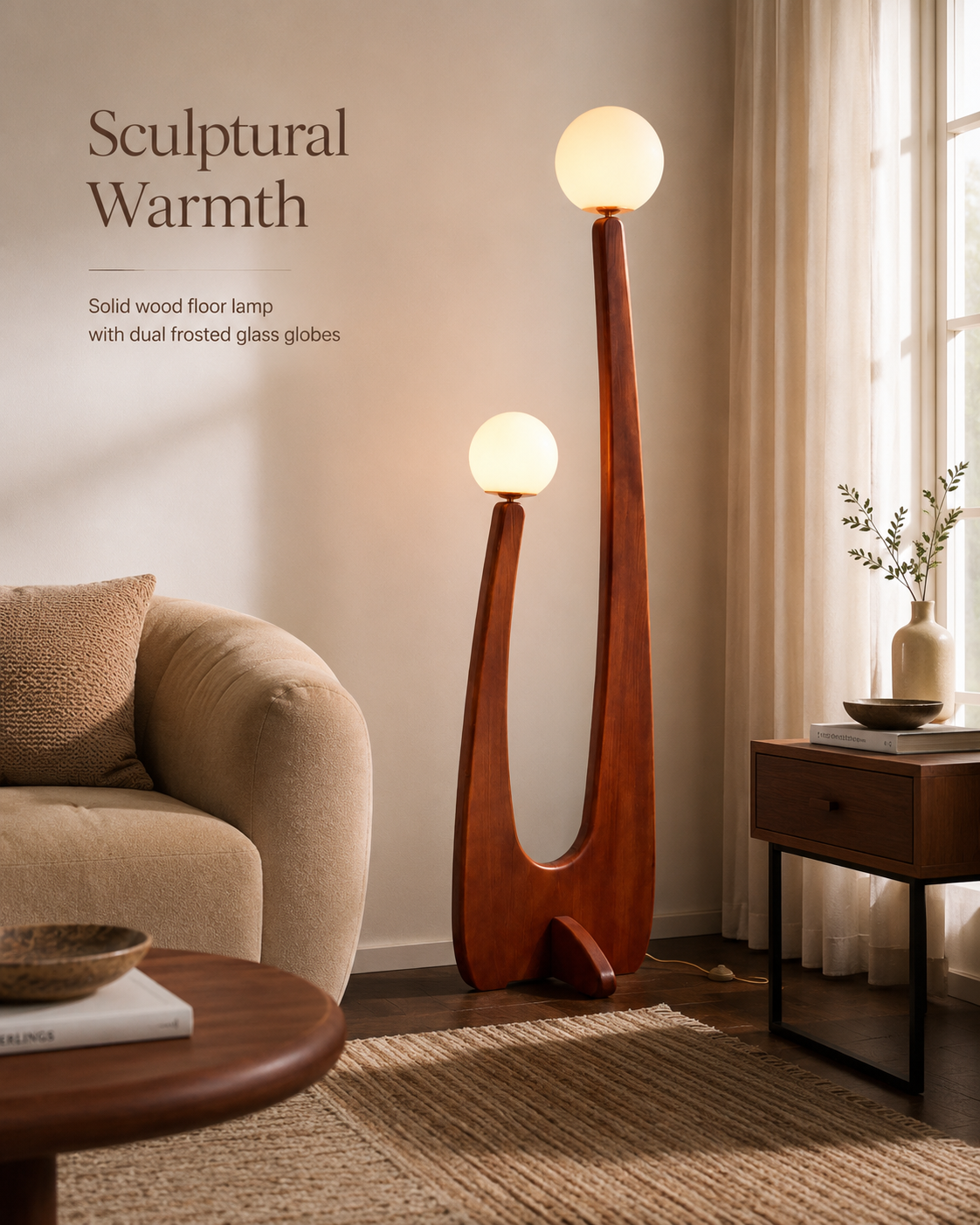 Cactus Floor Lamp handcrafted lighting design by SolenaLighting