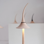 Noma Maple Wood Cordless Table Lamp Glowryte