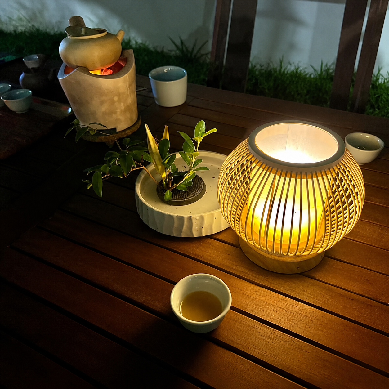 Lunar Cage Rechargeable Table Lamp