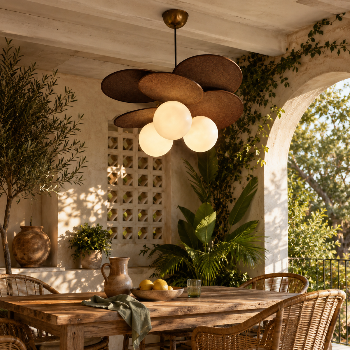 Petal Globe Pendant Light