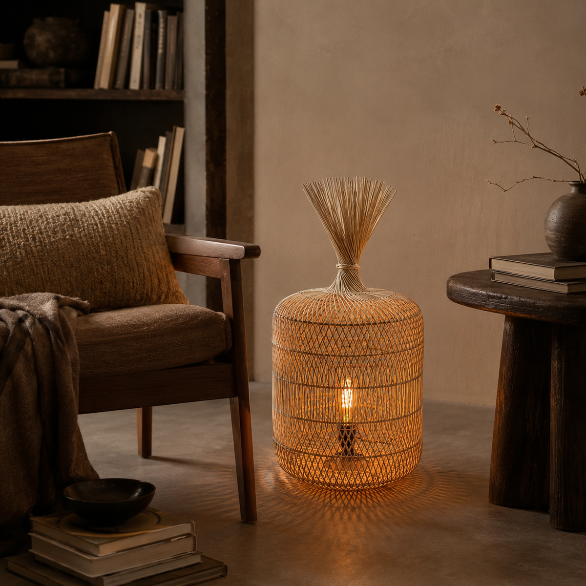 Wabi Rattan Floor Lamp