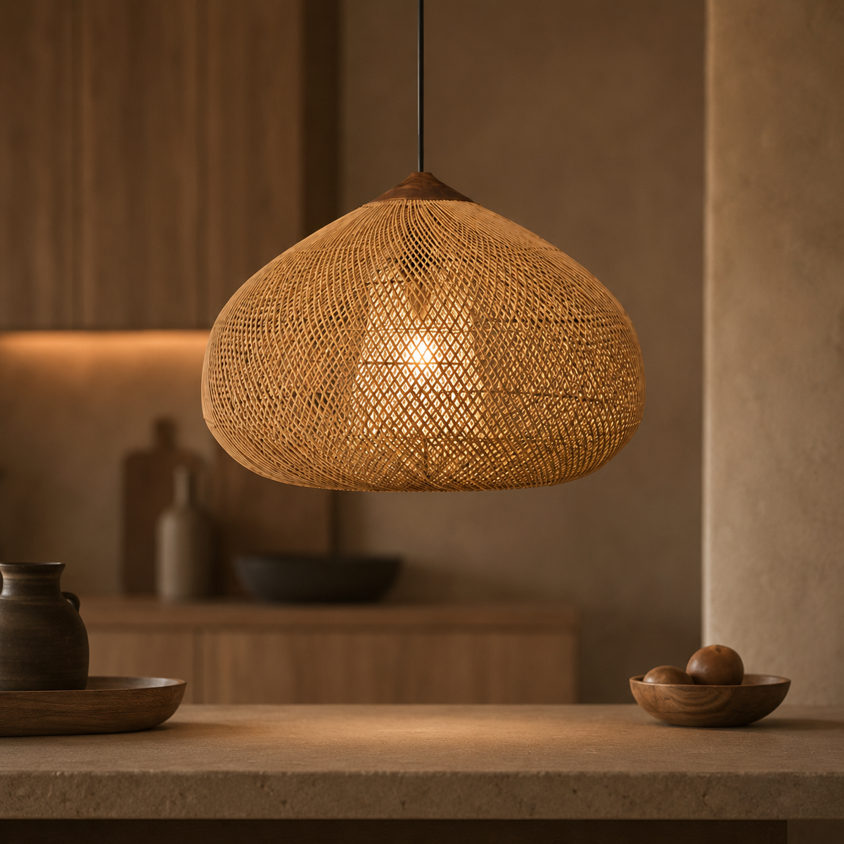 Wabi Rattan Pendant Light