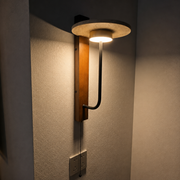 Walnut Halo Wall Sconce