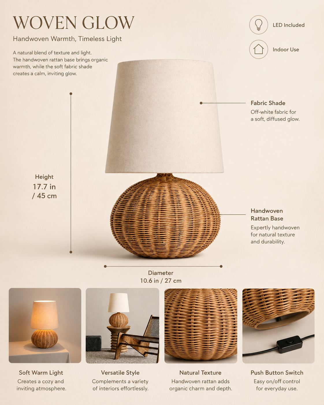 Organic Texture with a Calm, Timeless Presence