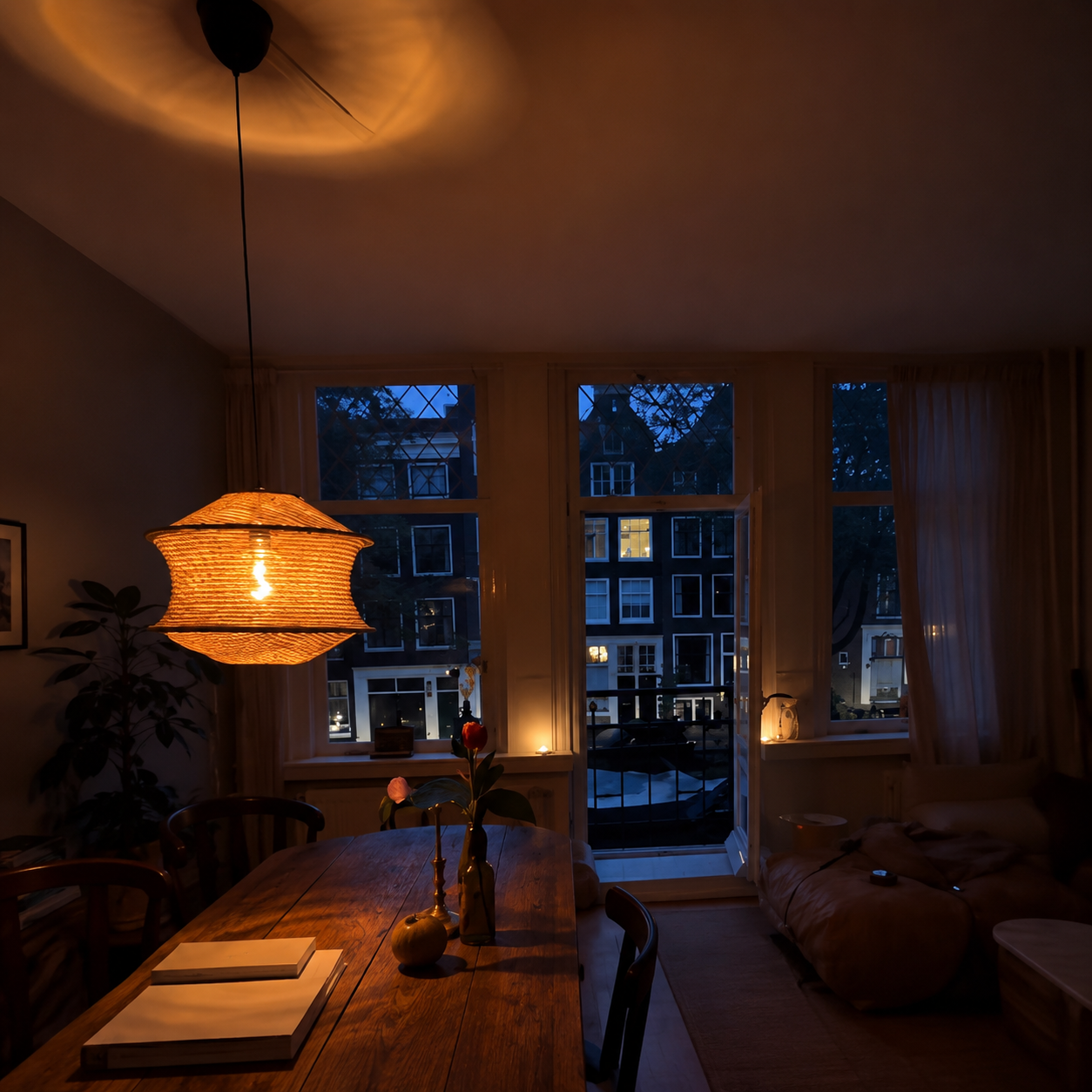 Cocoa Weave Pendant Light