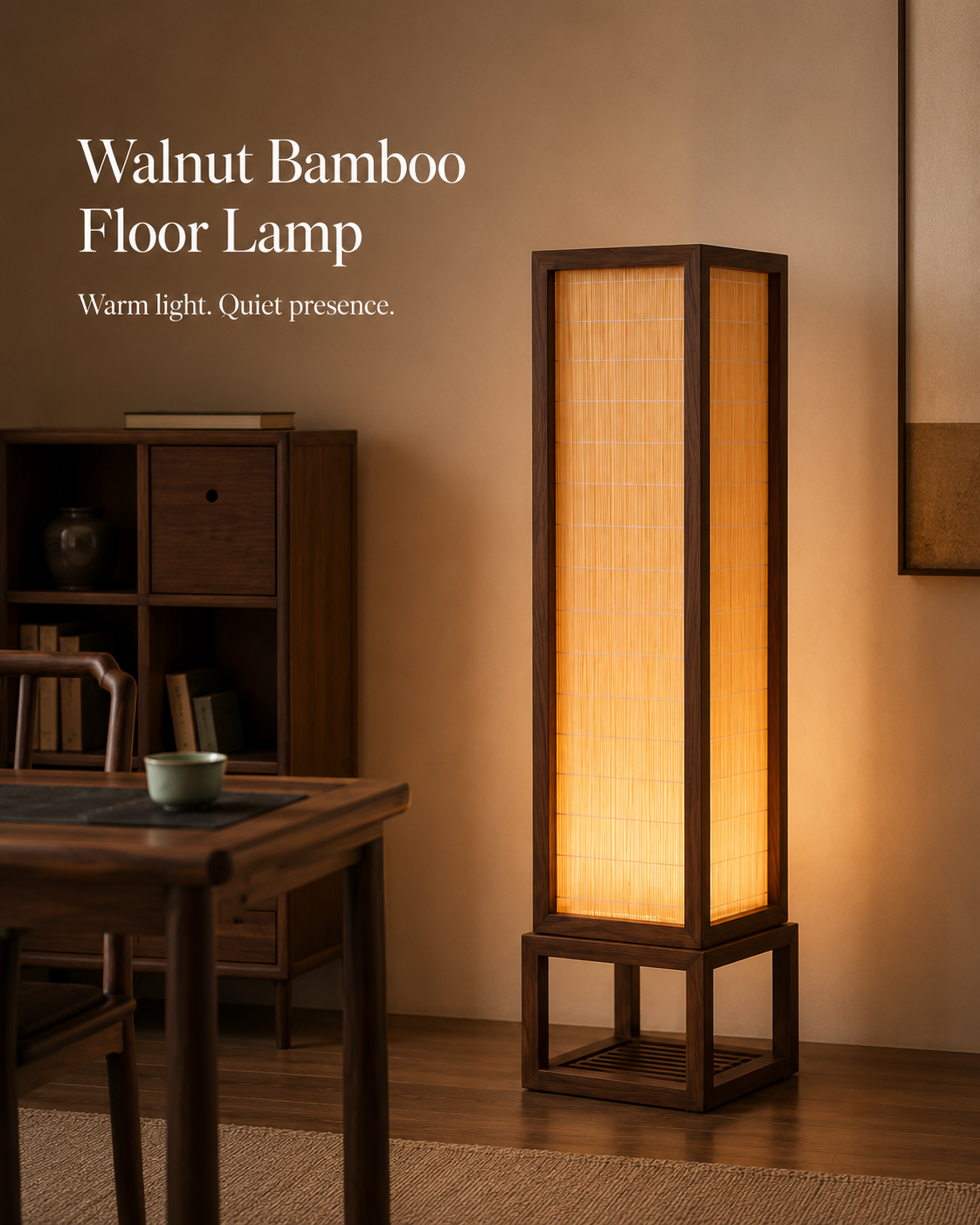 Song Harmony Floor Lamp handcrafted lighting design by SolenaLighting