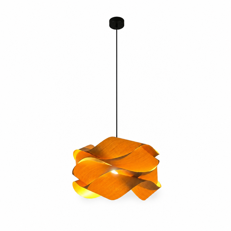 Pinecone Wood Veneer Pendant