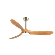Volta Ceiling Fan Sand + Natural Wood Glowryte