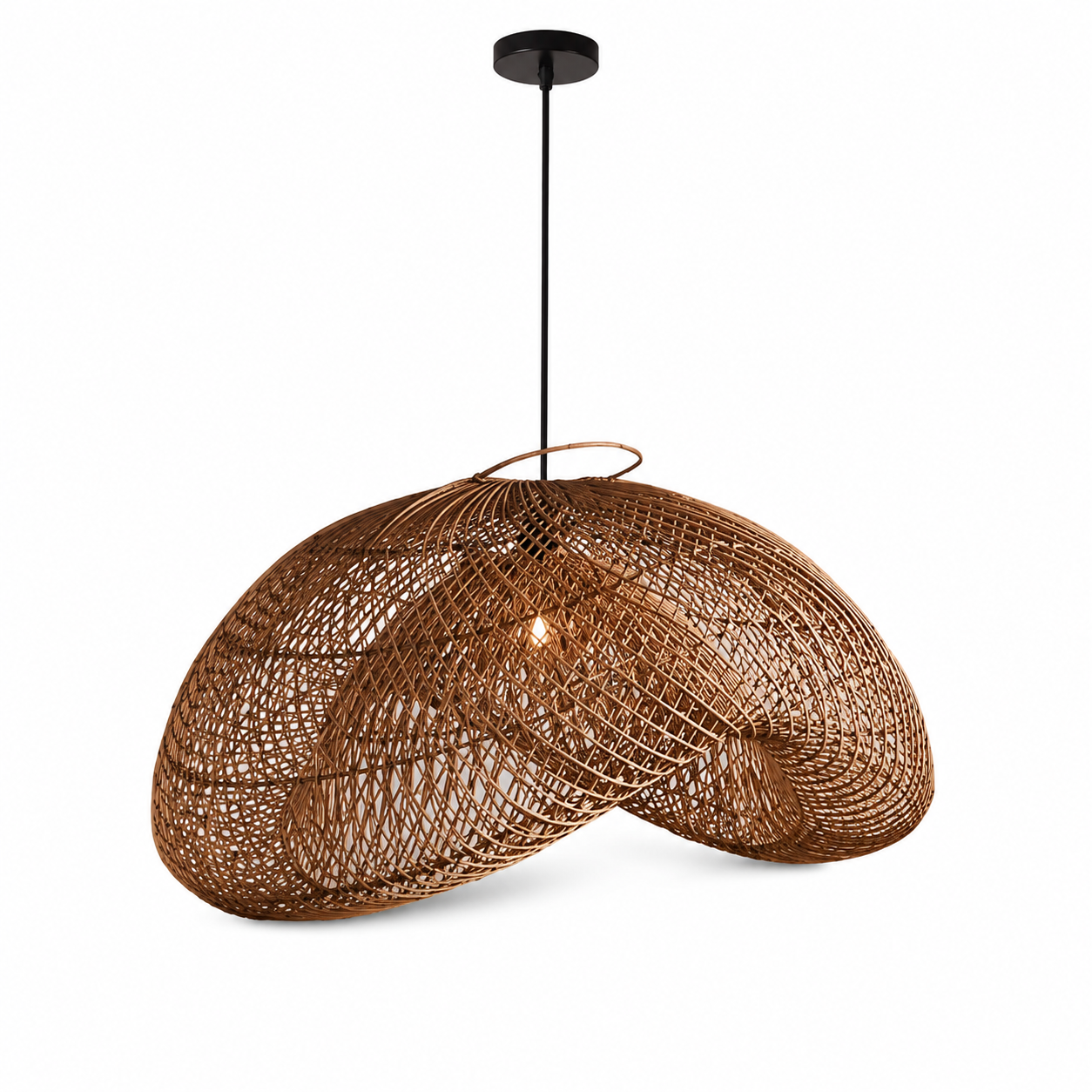Wabi Rattan Dome Pendant Light