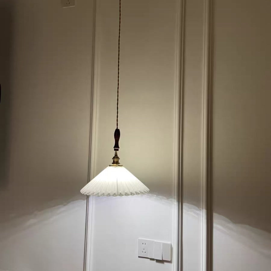Arden Pleated Dome Pendant Glowryte