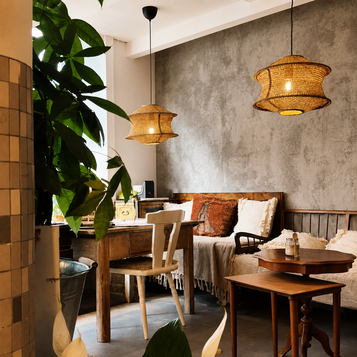 Cocoa Weave Pendant Light
