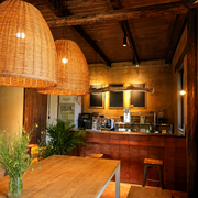 Rattan Bell Pendant