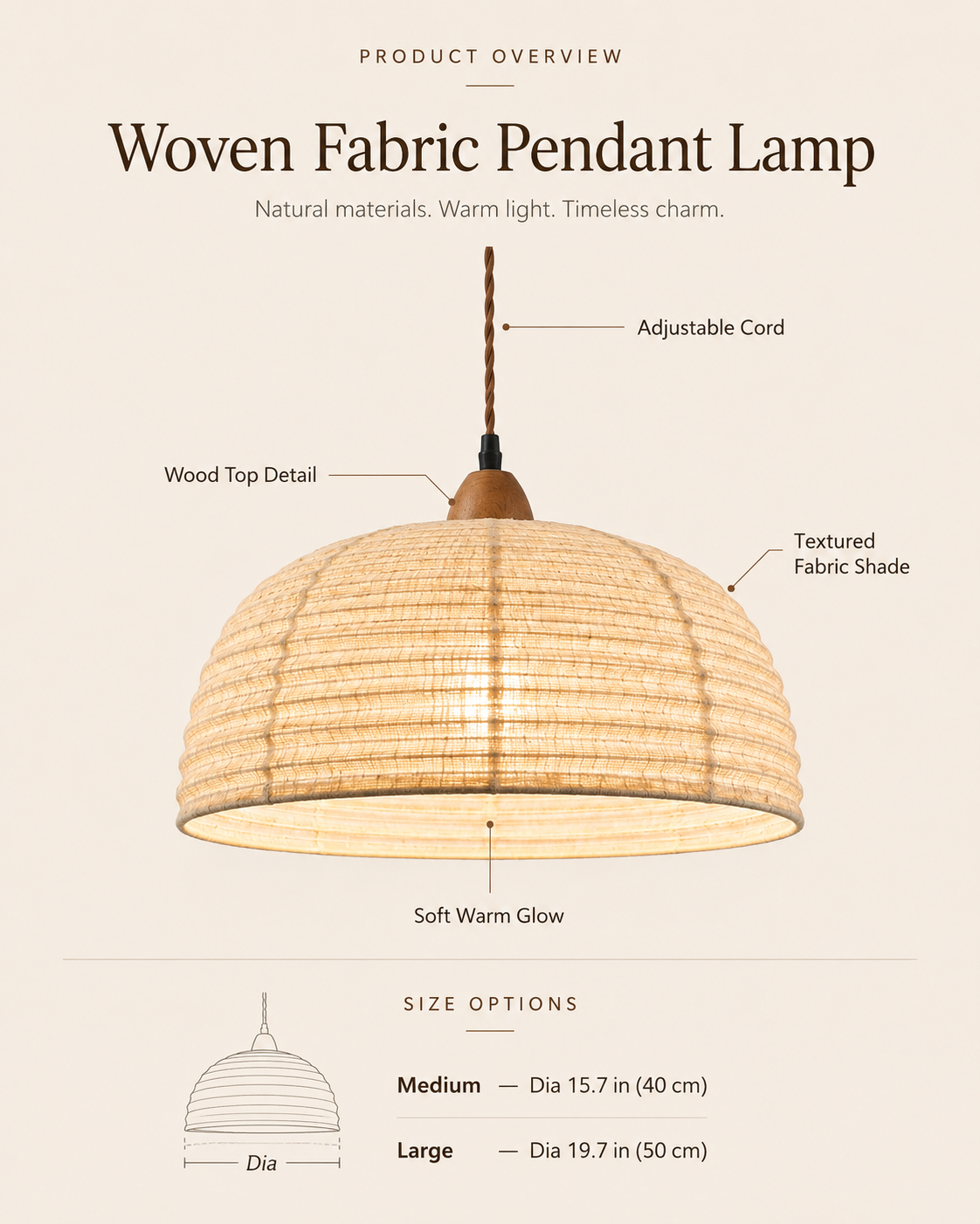 Canvas Glow styled in a warm natural interior