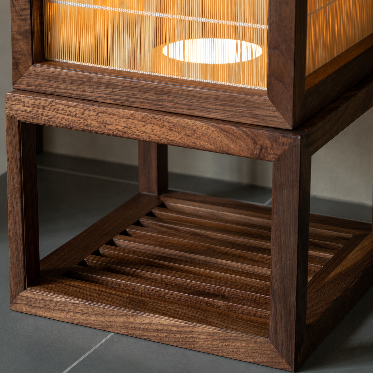 Finished craftsmanship detail of Song Harmony Floor Lamp