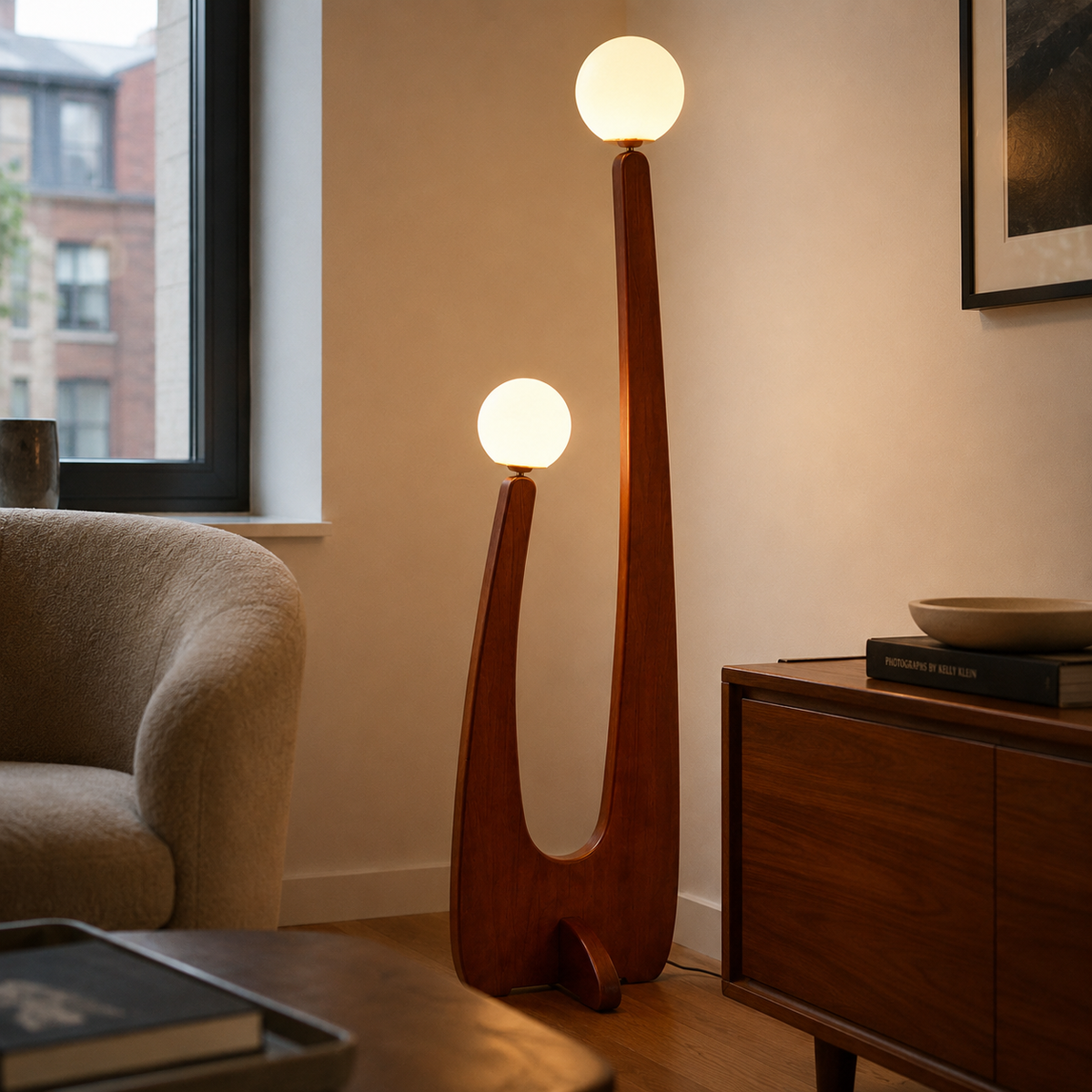Joinery and hardware detail of Cactus Floor Lamp