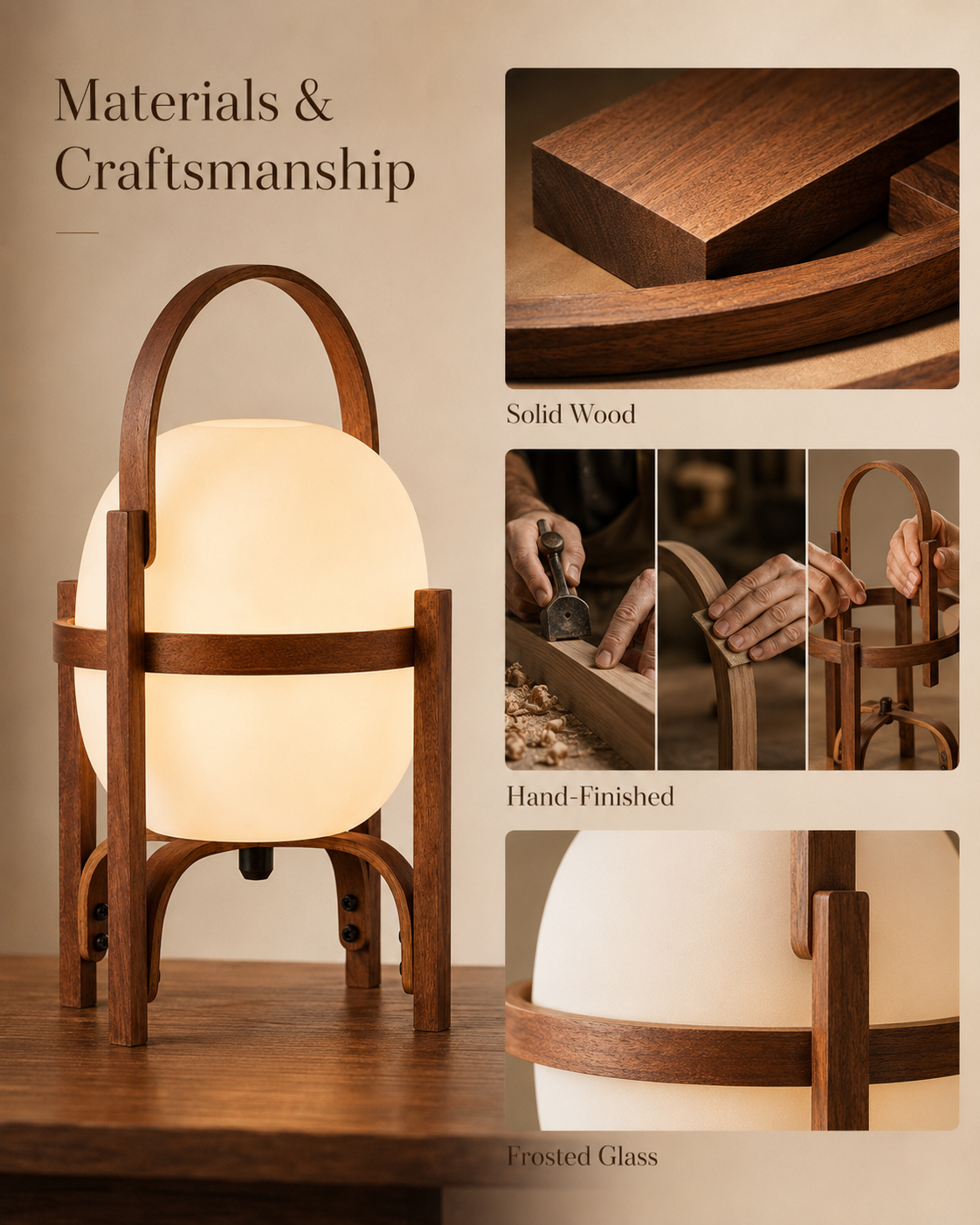 A Refined Composition of Wood and Glass