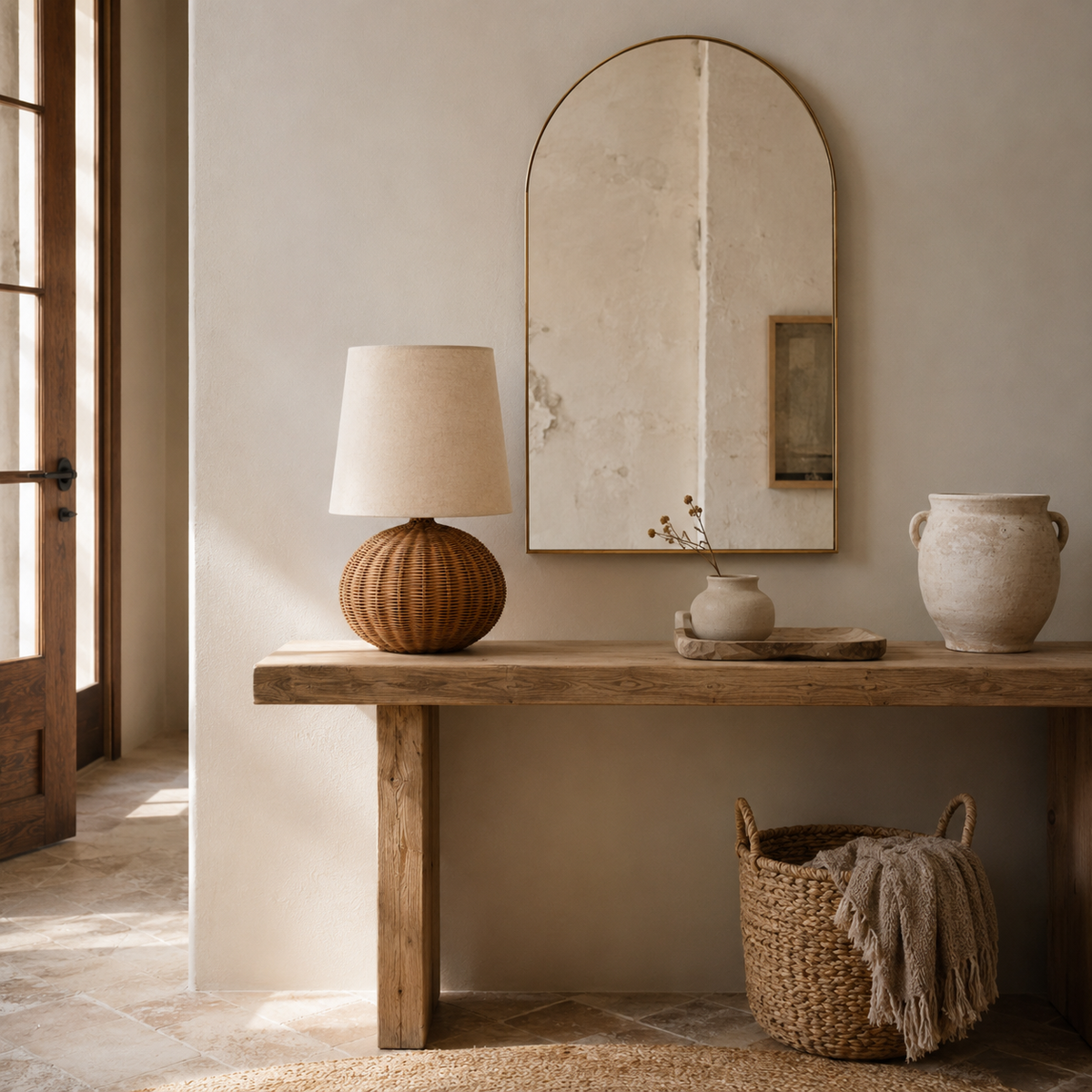 Wabi Rattan Woven Table Lamp