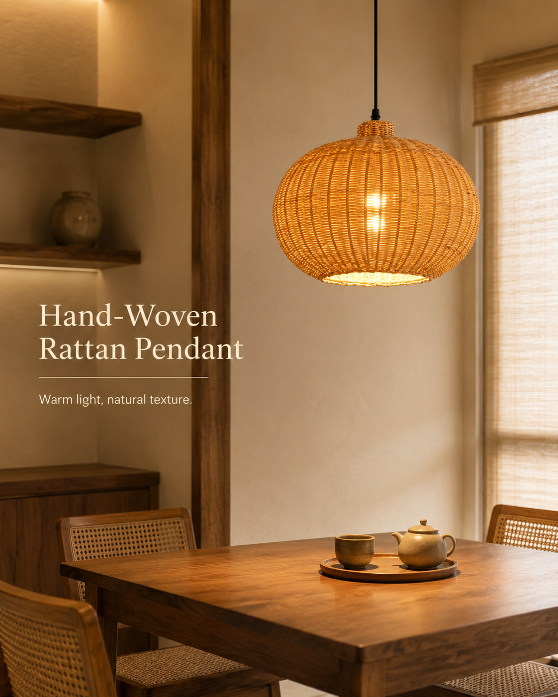 Aurelia Pumpkin Pendant Light handcrafted lighting design by SolenaLighting