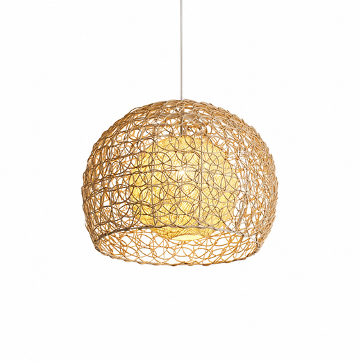 Rattan Orb Pendant Light