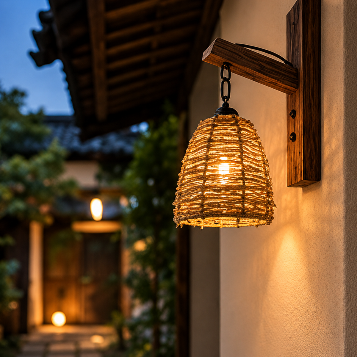 Finished craftsmanship detail of Woodland Lantern