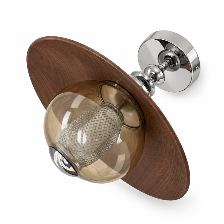 Mid-Century Full Spectrum Glass Ceiling Light