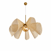 Soleil Linen Chandelier Glowryte