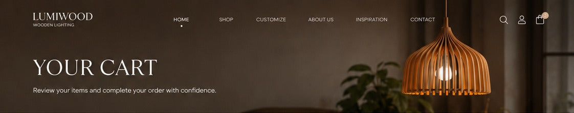 Warm pendant light cart header