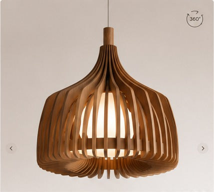 Custom handcrafted wood light design preview
